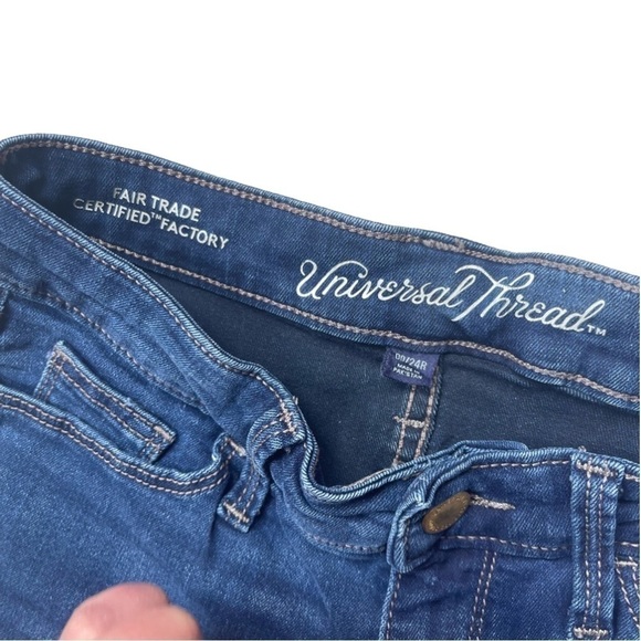 Universal Thread Blue Skinny Jeans Size 00/24R - Picture 2 of 5